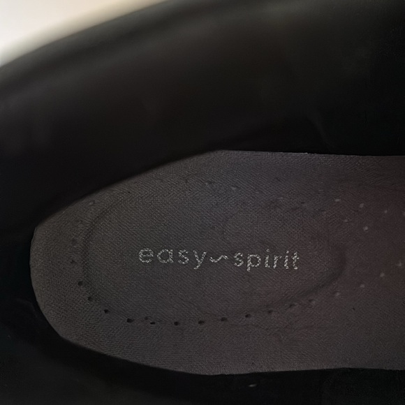 EASY SPIRIT Black Faux Suede Ankle Booties Size 7.5 - Picture 6 of 6